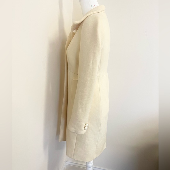 Classy J Crew single breasted wool lined topcoat - Picture 6 of 14